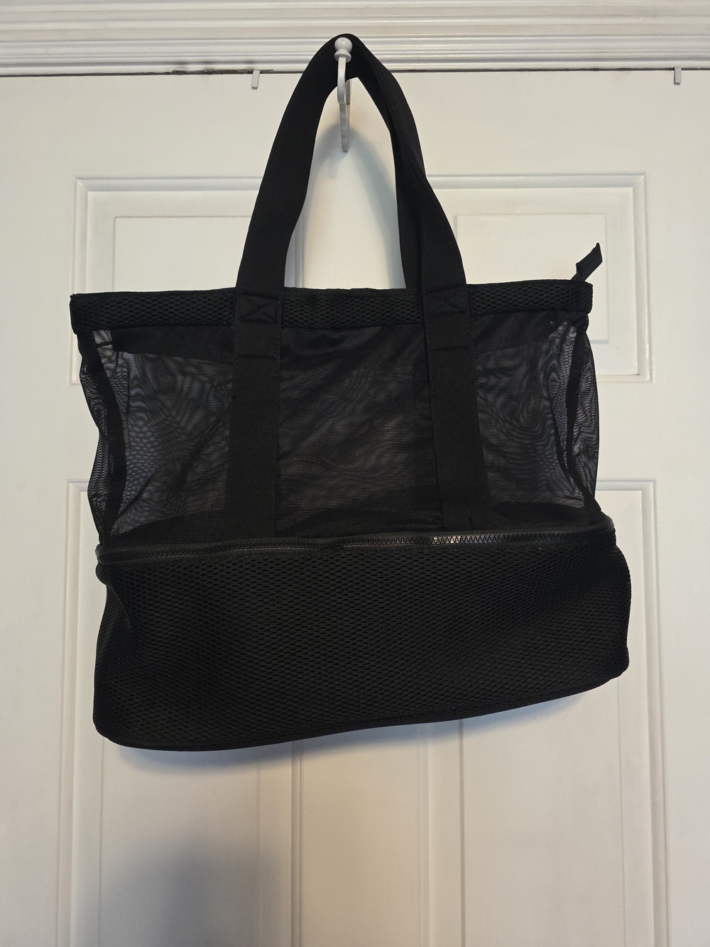 Black Mesh Cooler Tote Bag -  Carryall